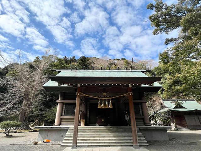 安房神社（千葉県館山市）の拝殿（写真も後ほど松井先生からいただきました）