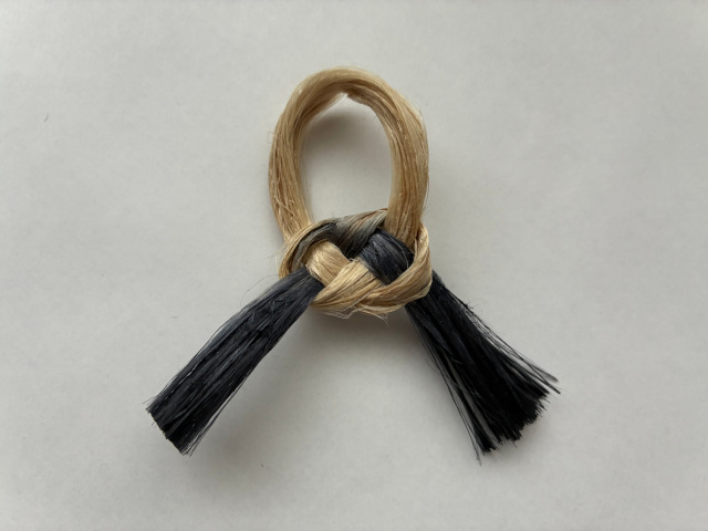 国産精麻アクセサリー（京都・山川製）非売品「あわじ結びのアレンジ」
